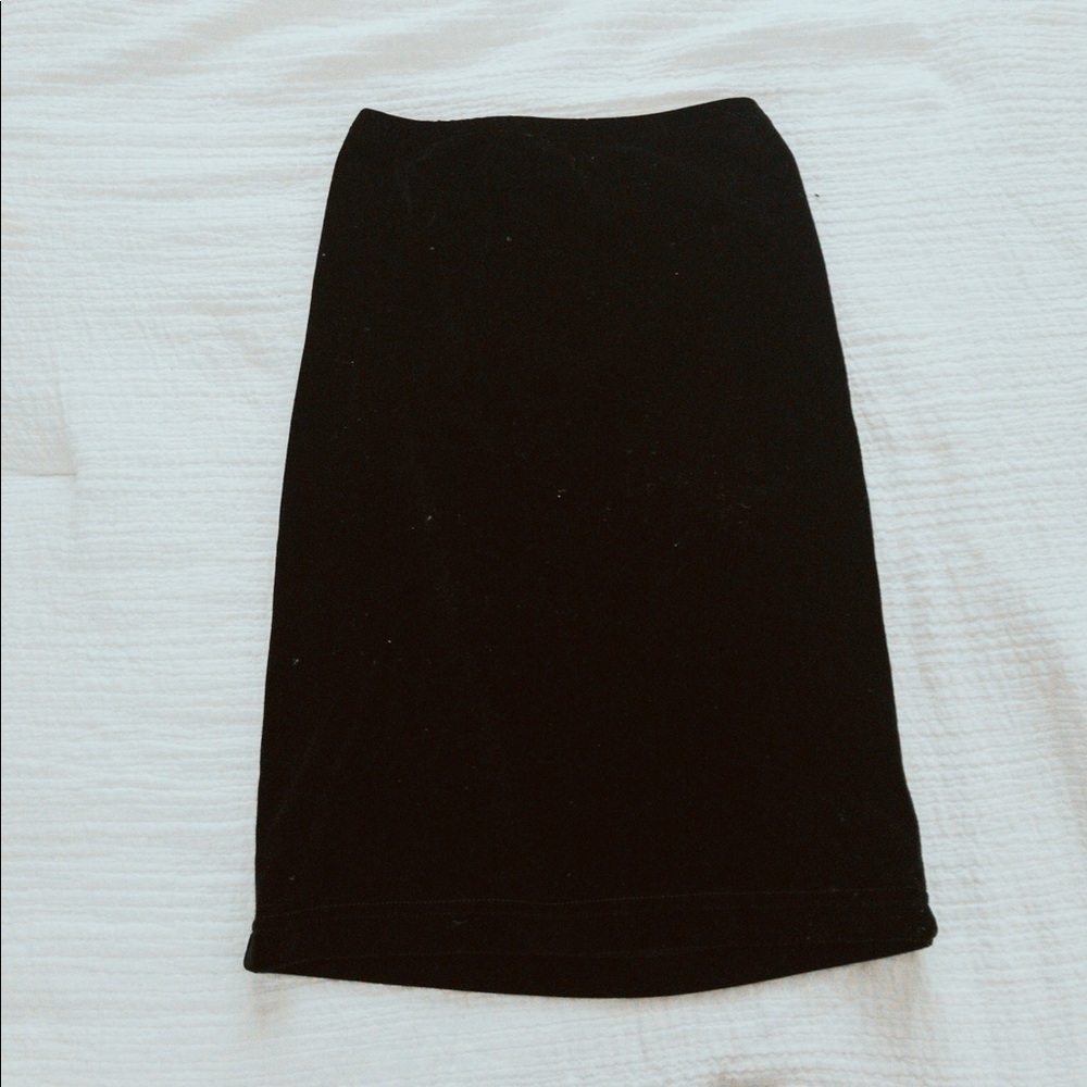 American Apparel Velvet Body-con Skirt